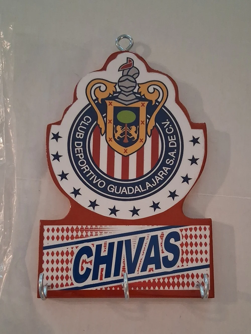 Chivas Wall Key Holder – Club Deportivo Guadalajara Red/White
